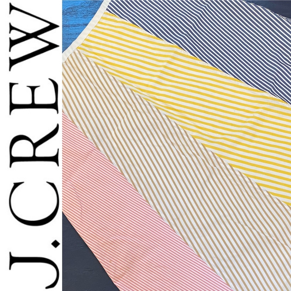 J.Crew women A-Line multicolor striped skirt
